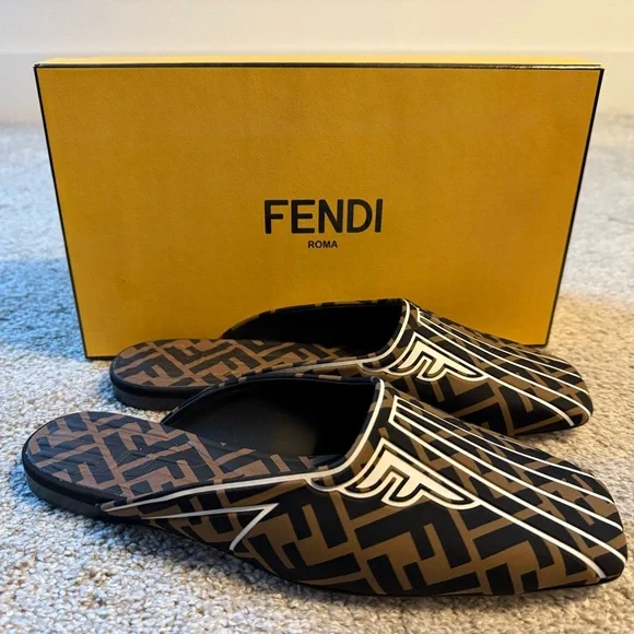 Authentic Fendi Women’s Freedom Mules - Picture 2 of 3